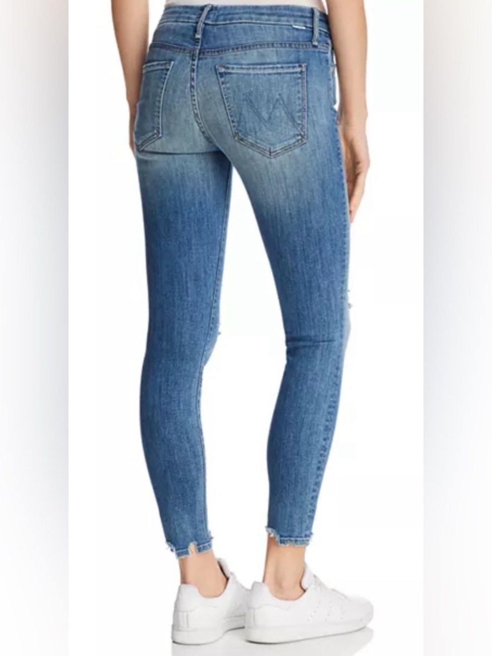 MOTHER The Looker Ankle Chew Jeans Size 25
Distressed Raw Hem Skinny